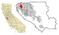 Santa Clara County California Incorporated and Unincorporated areas Mountain View Highlighted