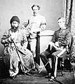 Sher Ali Khan with Cd Charles Chamberlain and Sir Richard F. Pollock