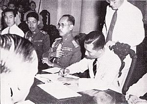 Signing of the Anglo-Thai Peace Treaty