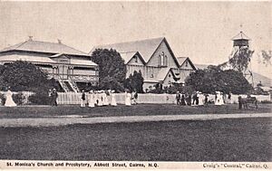 St. Monica's Church and Presbytery, Abbott Street, Cairns, Qld - circa 1910