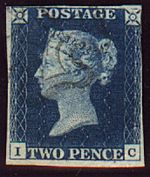 Stamp UK 1840 2d