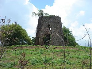 Sugar mill ruins in Guayama, Puerto Rico