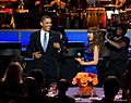 Thalia and Barack Obama cropped