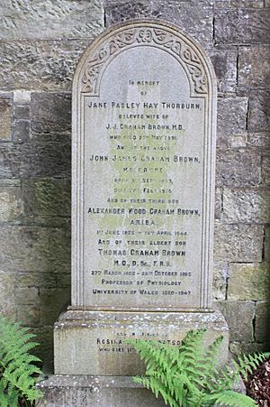 The grave of Thomas Graham Brown, Dean Cemetery, Edinburgh