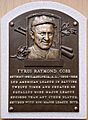 Ty Cobb HOF plaque