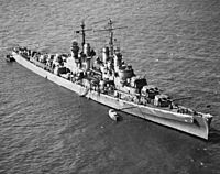 USS San Juan (CL-54) off Norfolk, Virginia (USA), on 3 June 1942 (19-N-31525)