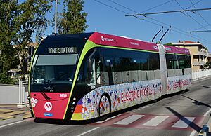 Van Hool ExquiCity 18 trolleybus on Rimini Metromare (2022)