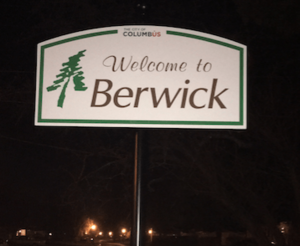 Welcome sign by S. James Rd and Scottwood Rd