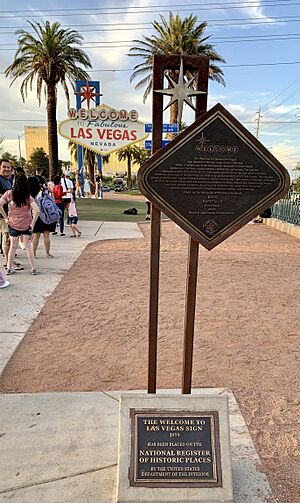 Welcome to Fabulous Las Vegas sign - National Register of Historic Places