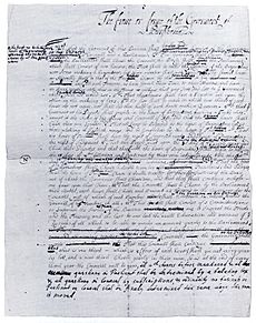 William Penn - The First Draft of the Frame of Government - c1681
