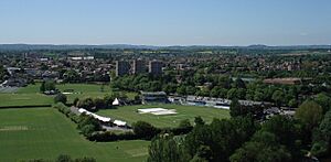 Worcester cricket ground ^ St John's tower blocks - panoramio