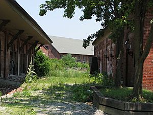 Abandoned warehouses of the Garrett Snuff Mill in Yorklyn