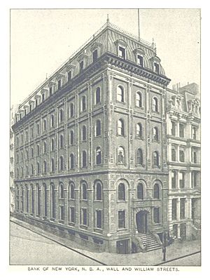 (King1893NYC) pg710 BANK OF NEW YORK, WALL AND WILLIAM STREETS