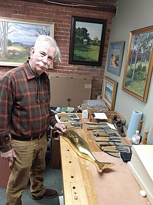 (gold leaf 23k) Topmast Studio (WORKSHOP) Custom House, (built, 1805) at 8 Central St, Salem, MA 01970 (pic1o4)