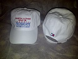 20111016-MLK Memorial dedication hats