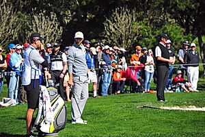 2017 AT&T Pebble Beach Weekend - Dustin Johnson and Wayne Gretzky (32232723574)