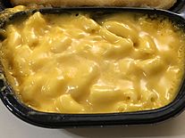 2020-02-20 17 43 17 A serving of macaroni and cheese included as part of a Stouffer's Fish Filet Meal after heating in the Franklin Farm section of Oak Hill, Fairfax County, Virginia