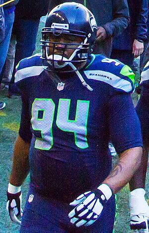 49ers at Seahawks 2014 warm up crop (cropped)