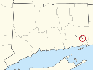 9280R Paucatuck Eastern Pequot (state) Reservation Locator Map