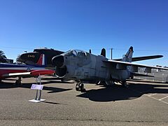 A-7D “Corsair II” on display at the Aerospace Museum of California