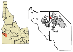 Location of Star in Ada County and Canyon County, Idaho.