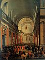 Andrea Sacchi, Filippo Gagliardi and Jan Miel - Urban VIII Visiting Il Gesù during the Centenary Celebrations of the Jesuit Order