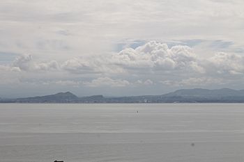 Arthur's Seat as seen over the Firth of Forth from Fife
