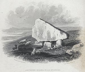 Arthur's stone, near Swansea