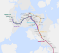 Auckland proposed rail network following CRL completion