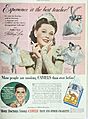 Ballet Star Kathryn Lee advertises Camel cigarettes, 1948
