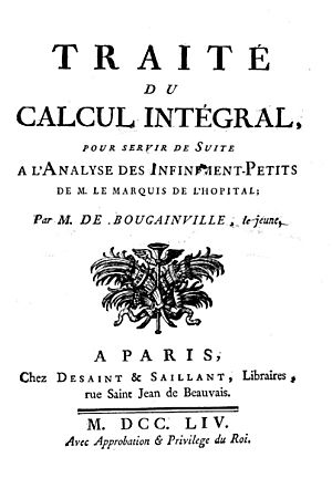Bougainville - Traité du calcul intégral, 1754 - 162404