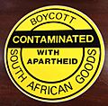 Boycott - Contaminated with apartheid - South African goods