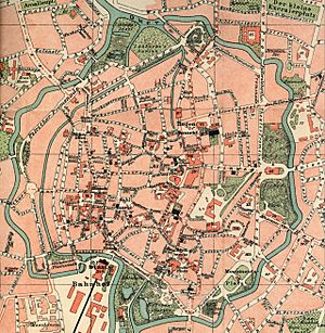 Braunschweig Brunswick Stadtplan gesamt (1899)