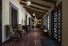 Breezeway at Quinta Mazatlan, a historical adobe mansion within a nature and birding center in McAllen, Texas LCCN2014630410.tif