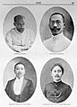 COLLECTIE TROPENMUSEUM Leden van de Volksraad in 1918 D. Birnie (benoemd) Kan Hok Hoei (benoemd) R. Sastro Widjono (gekozen) en mas ngabèhi Dwidjo Sewojo (benoemd) TMnr 10001376