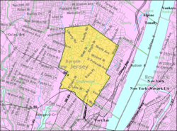 Census Bureau map of Englewood, New Jersey