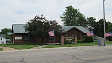 Clayton, MI town hall and library