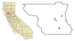 Location in Colusa County and the U.S. state of California