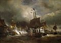 Combat d'Ouessant juillet 1778 par Theodore Gudin