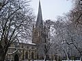 Crooked Spire, Chesterfield in the Snow
