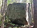 Cube Shaped Boulder in Lempster, NH