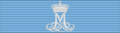 DEN Medal for the Ruby Jubilee of Queen Margarethe of Denmark ribbon