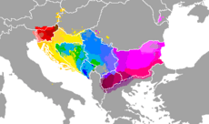 Dialectos de las lenguas eslavas meridionales