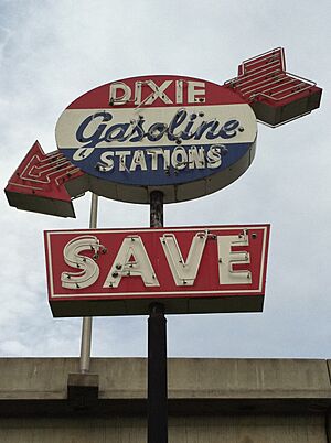 Dixie Gas Station Sign Meridian