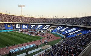 Esteghlal F.C. supporters at 85th Tehran derby