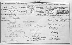 Full marriage certificate of Philip Mountbatten and Elizabeth Windsor