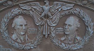 General John Sullivan and General James Clinton Plaque Detail