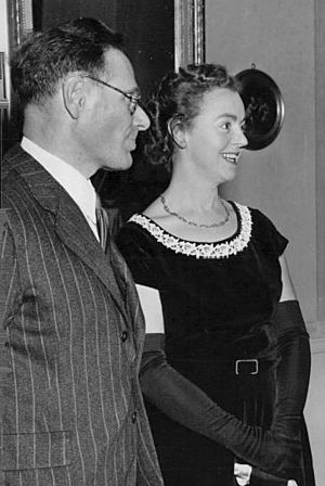 Hans Krebs with wife 1953
