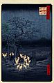 Hiroshige, New Year's Eve foxfires at the changing tree, Oji, 1857
