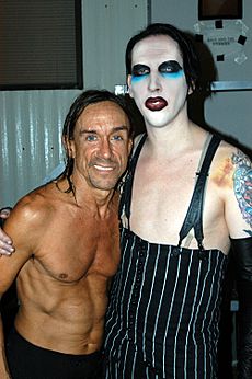 Iggy Pop and Marilyn Manson at Voodoo 2003